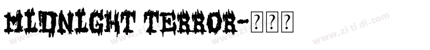 Midnight Terror字体转换
